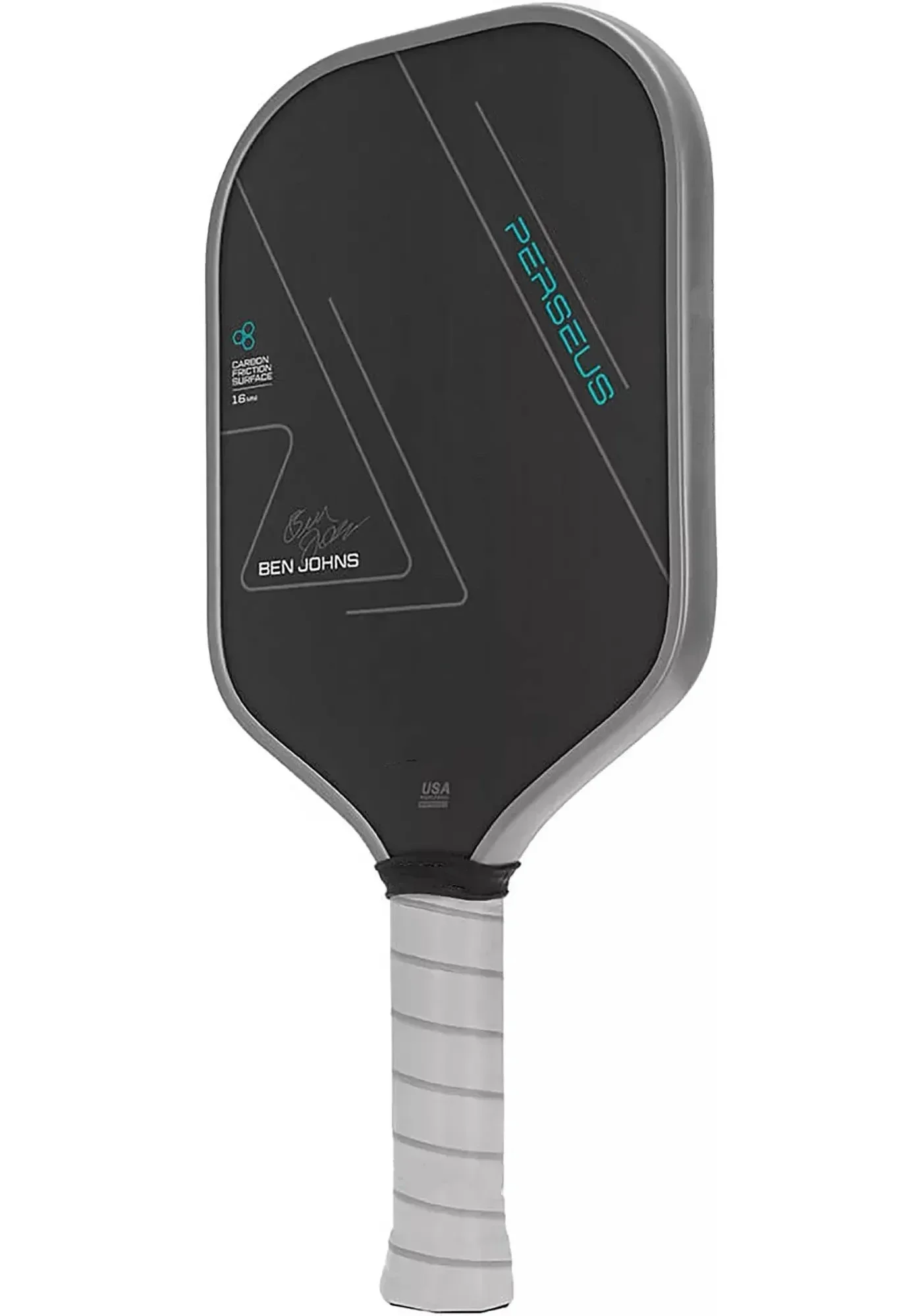 T700 carbon fiber BEN JOHNS signature Pickleball paddle,Rough surface,Gray handle,Core thickness 16mm,PP honeycomb core material