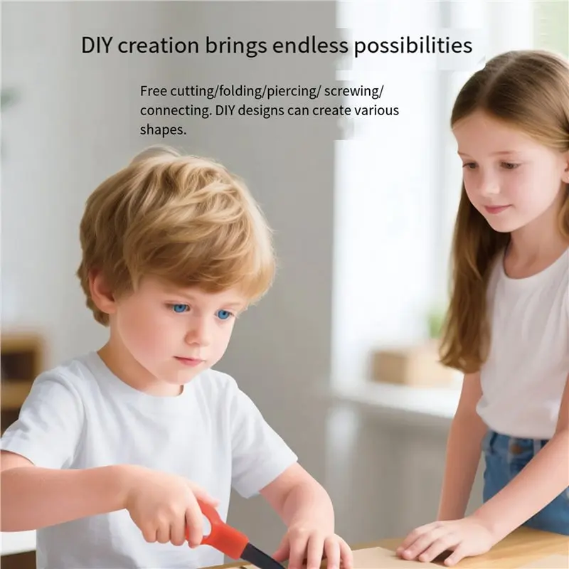 A88E-Cardboard Tools For Kids With Cutter &Tool Box, 300 PCS Cardboard Construction Kit For Family & Team Activities