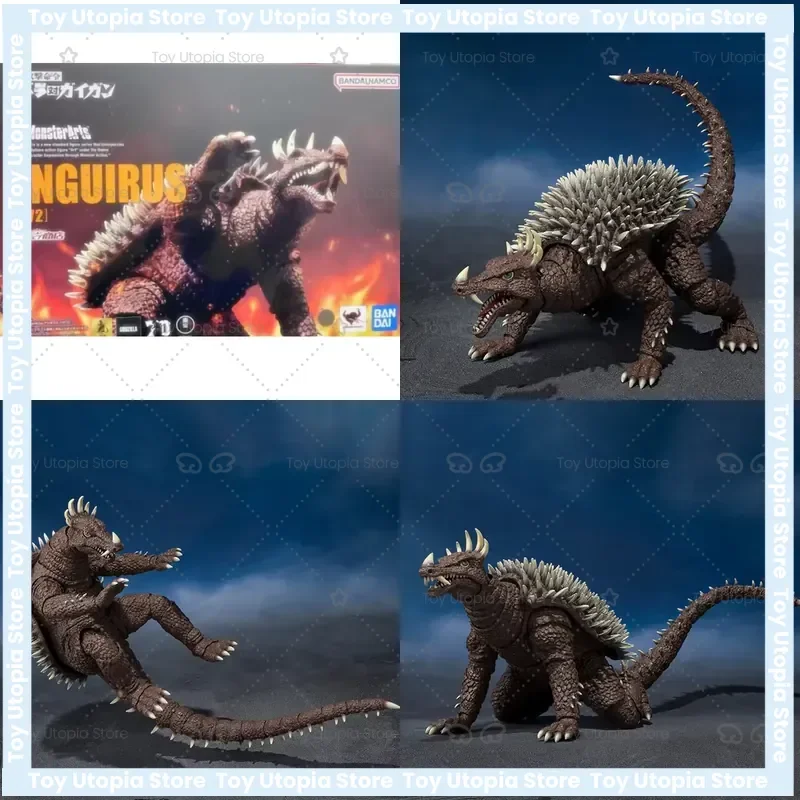 Оригинальная фигурка Bandai S.H.MonsterArts ANGUIRUS 1972, готовая модель, аниме-фигурка с полным набором подвижных элементов, подарок для детей, совместимая с другими моделями.