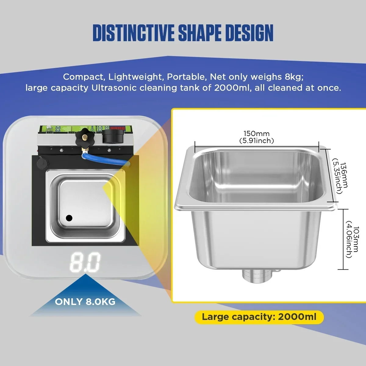 MR CARTOOL V308 Car Fuel Injector Cleaner & Tester 4 Cylinders Cleaning Fluid Heating Ultrasonic Nozzle Cleaning Machine For Car