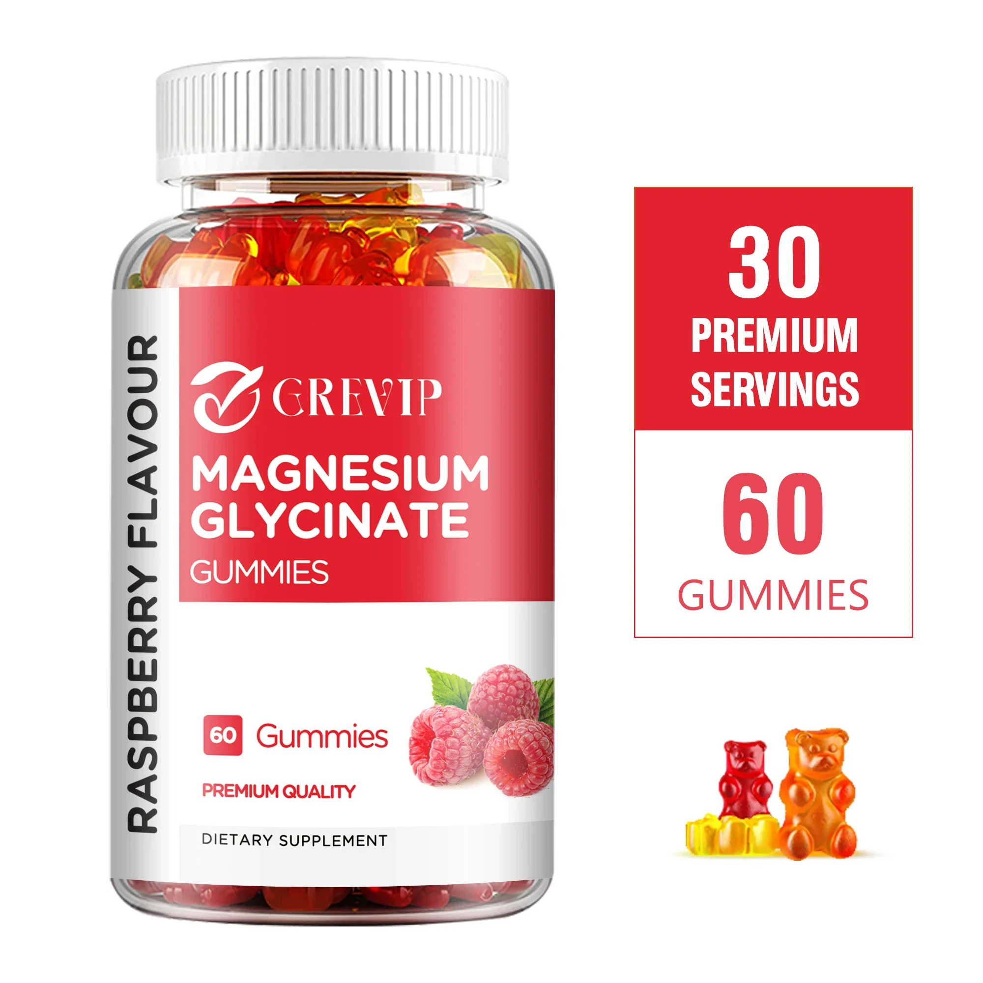 

Magnesium Glycinate Gummies - Relieve Stress, Promote Sleep, Support Joint, Bone, Muscle Health, Enhance Memory - 60 Gummies