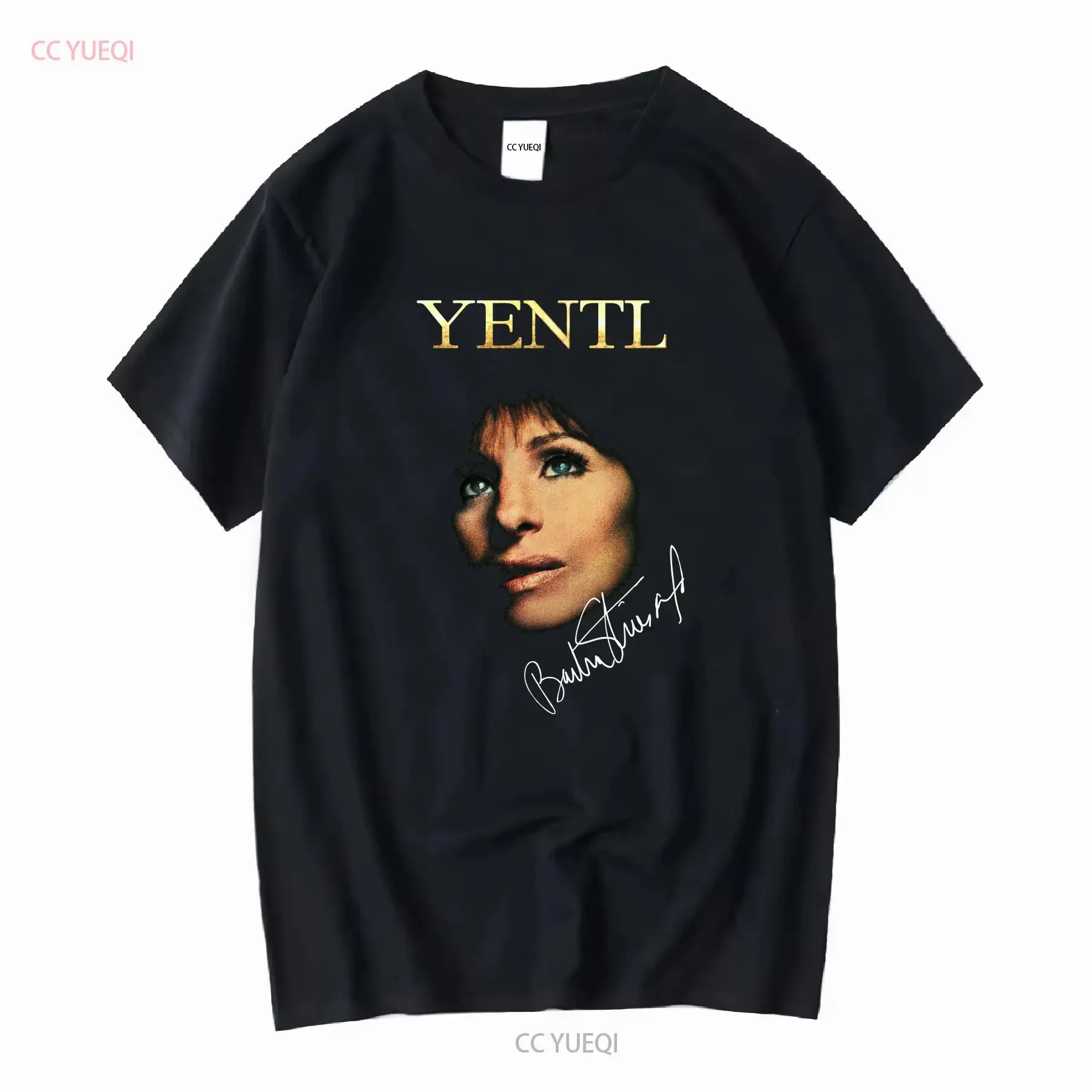 New Popular Barbra Streisand Yentl For Fans All Size Black T Shirt vintage Washed Unisex homme designer clothes Soft fashion