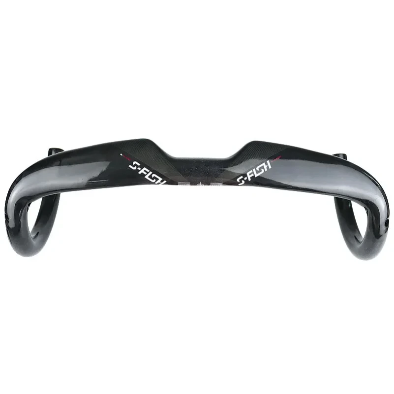 Carbon Fiber Road Bike Handlebar 380/400/420/440mm UD Glossy Hectic Races Bars Internal Routing Road Bicycle Handle Bar