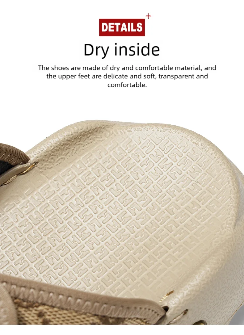 Herren-Slides mit einem Riemen, lässige Hausschuhe, neue atmungsaktive, leichte Outdoor-Strandschuhe für den Sommer, schnelltrocknende, weiche Poolsandalen mit bequemer Sohle – Detail 5