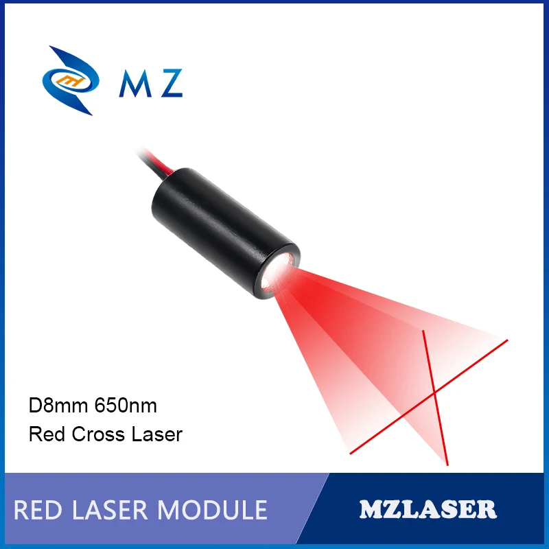 Compact Red Cross Laser Diode Module 650nm 0.5mW 1mW 10mW 3V D9mm Industrial Grade Cross Laser For measurement,manufacturing