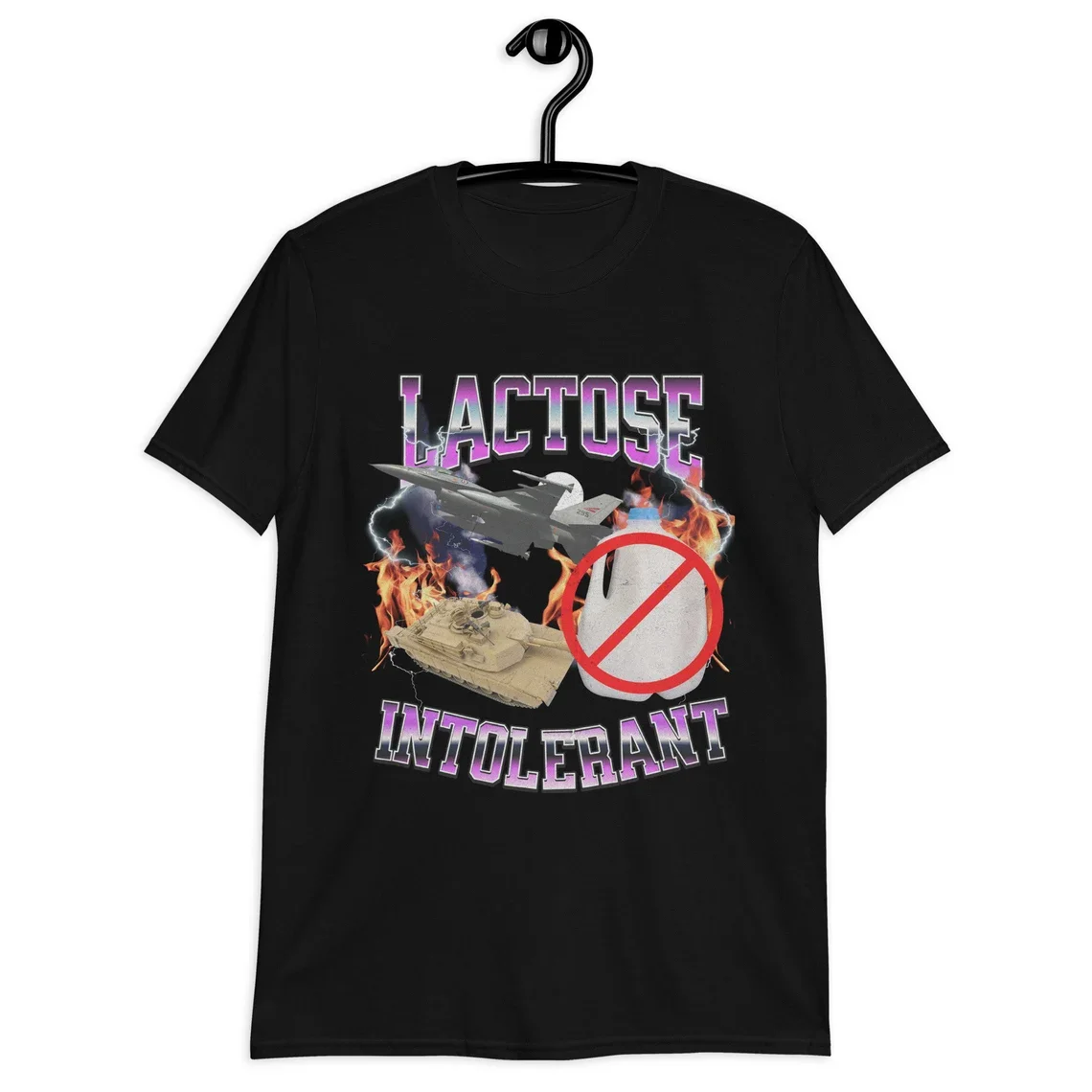 Summer Lactose Tolerant Funny Milk Print T Shirt Men Women Retro Fashion Short Sleeve Summer Casual Humor T Shirts Gifts