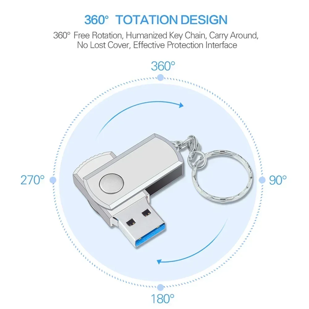 Imagem -05 - Usb 3.0 128tb de Alta Velocidade Pendrive 64tb Metal Cle Usb Flash Drive 32tb 16tb Portátil Ssd Memoria Usb Pen Drive 2024 Novo