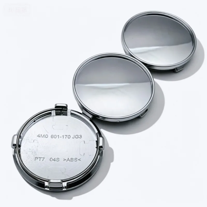 4 Stück 61mm (Clip-Größen 56mm) Leere Radnabenkappen ohne Emblem, Radkappen, Felgenabdeckungen, Staubschutz, Ersatz-Autozubehör – Detail 5