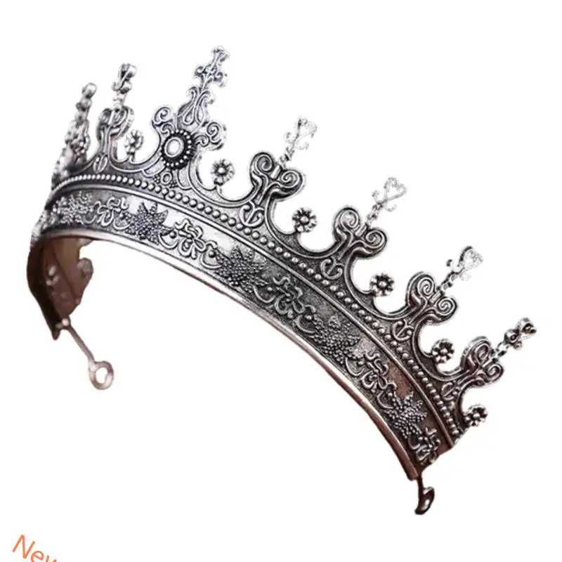 

Women Metal Crowns Hairband with Baroque Design Crownpiece for Banquet and Bridal Shower Wedding Ceremony Celebration