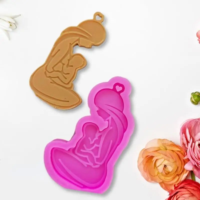 KXRA DIY Crafts UV Epóxi Silicone Moldrafts Handicrafts Brincos colar molde fundição