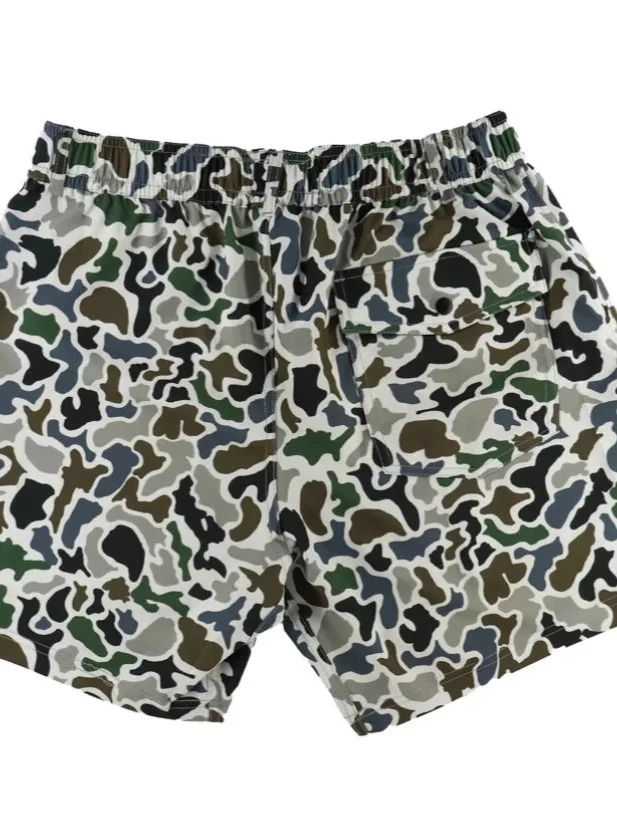 Women's Printed Camouflage Casual orts Street Sle Elastic Waist Hot Pants Faionable Spring Leisure Trousers