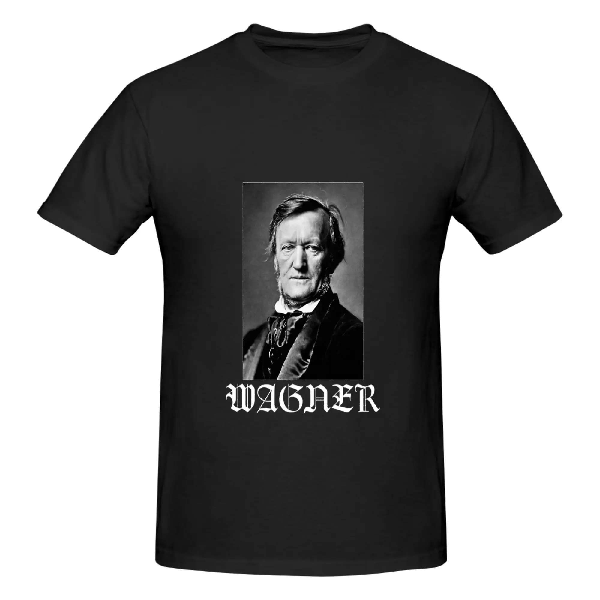 Funny Richard Wagner Black Metal Style Logo Essential Men's Printed T-Shirt Unisex T shirtShirt Men