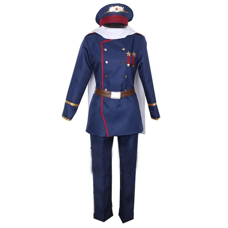 qq342021 Axis Powers Hetalia APH Soviet Union Russia Ivan Braginsky Cosplay Costume Anime Custom Made Army Uniform gift gloves