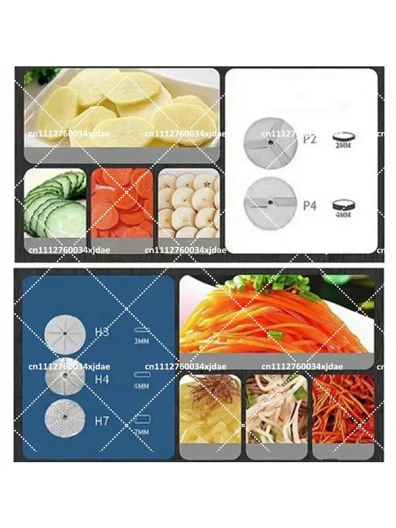 Vegetable Cutter Accessories Set with Blades, Reamers, Switches, Screws, Replacement Parts