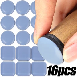 16/8/4x Self Adhesive Furniture Sliding Pads Noise Reduction Mat Easy Move Bench Floor Table Chair Leg Silent Round Sliders Pads