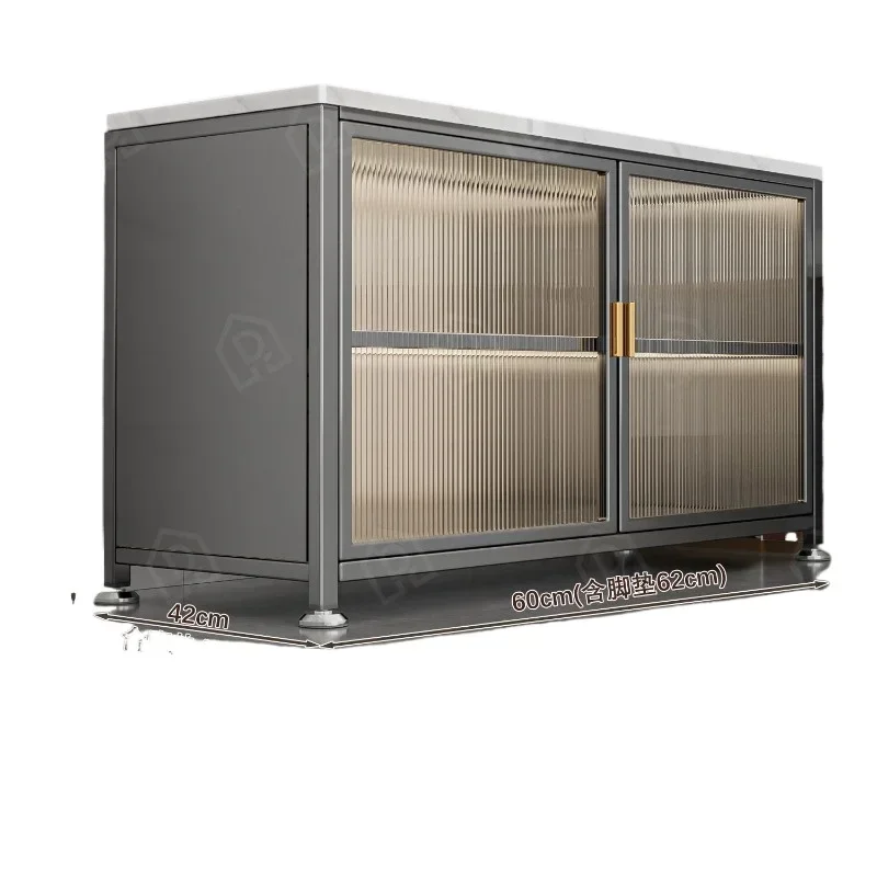 

Kitchen Shelf Floor-to-ceiling Multi-layer Slate Storage Cabinet Multifunctional Workbench Microwave Oven Edge Cabinet Cabinet