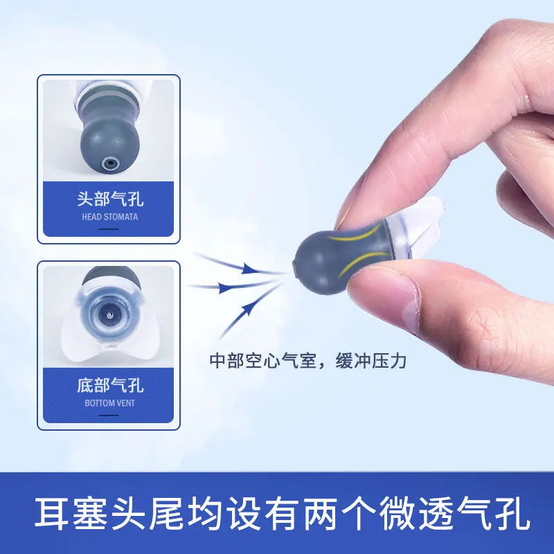 Aircraft Earbud Decompression Aviation  Fly To Reduce Pressure and Noise Professional Flight Anti-tinnitus Earache