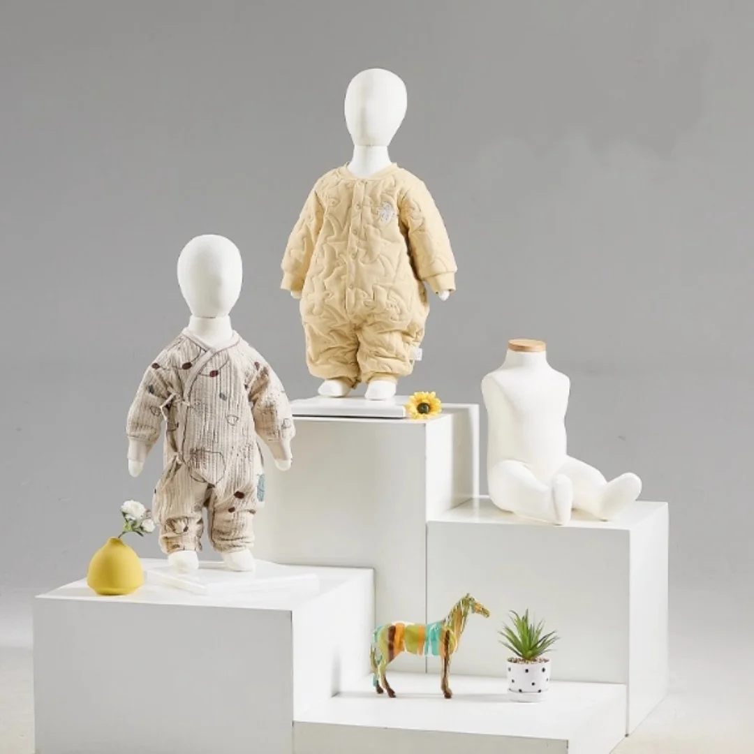 

Mannequin Couture White Fabric Baby Head Hanger Mannequin For Clothes 3-6 Months Child Arts Crafts Body Models Props E178M