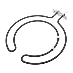 Stainless Steel 9907080022 Electric Heating Element 120V 1650W Fit for Electric Smoker BBQ Kitchen Grill Heating Pipe