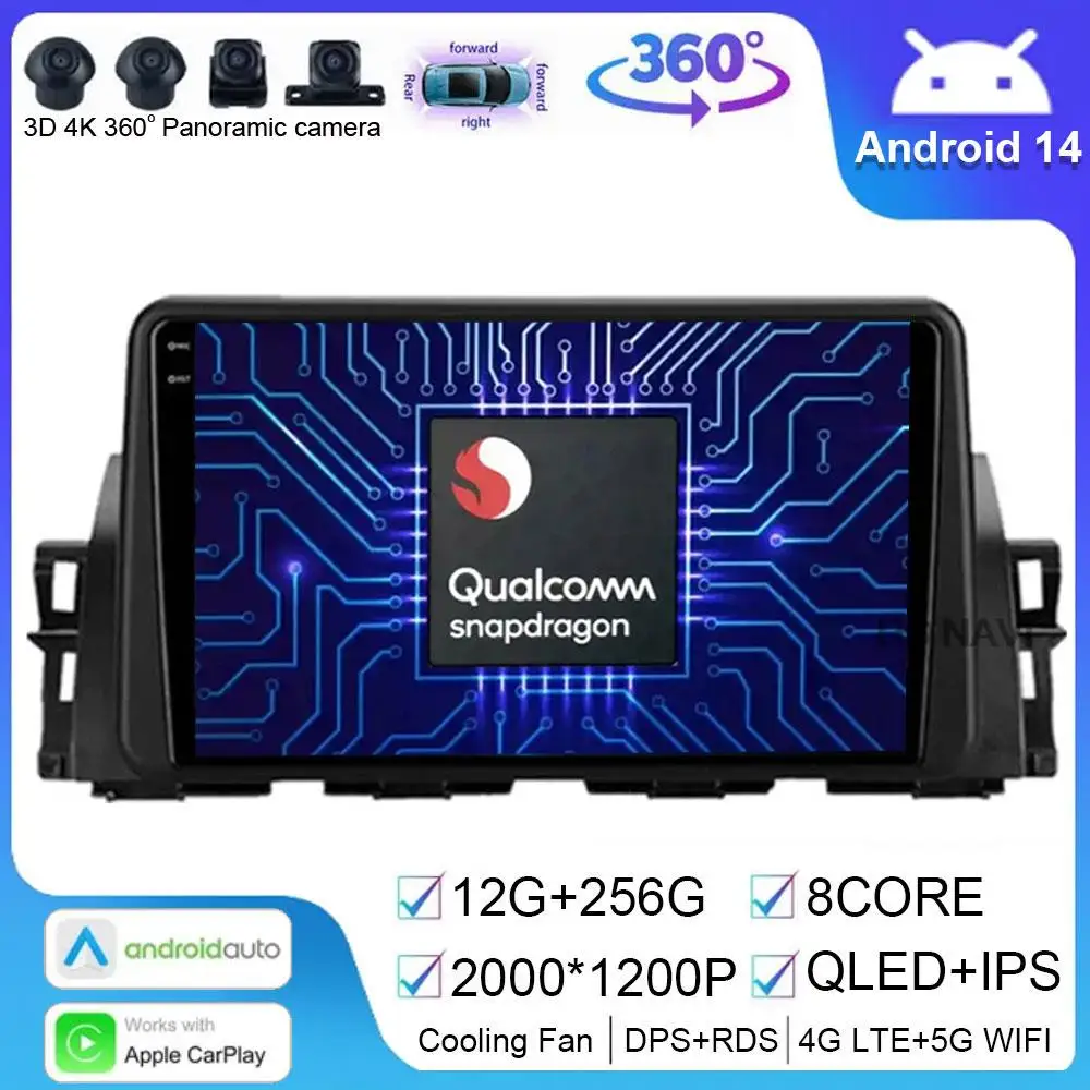 

Android 14 For Renault Kiger 2021 Car Radio Multimedia Navigation Video Player GPS 5G No 2din Stereo Auto DSP BT Audio Head Unit