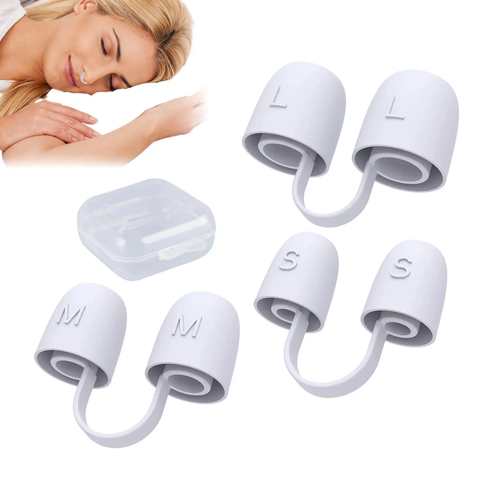 Nasal Dilator Anti Snoring Silicone Reusable Health Care Nose Vent Sinus Relief Dilator for Adults Women Men Home Travel Daily