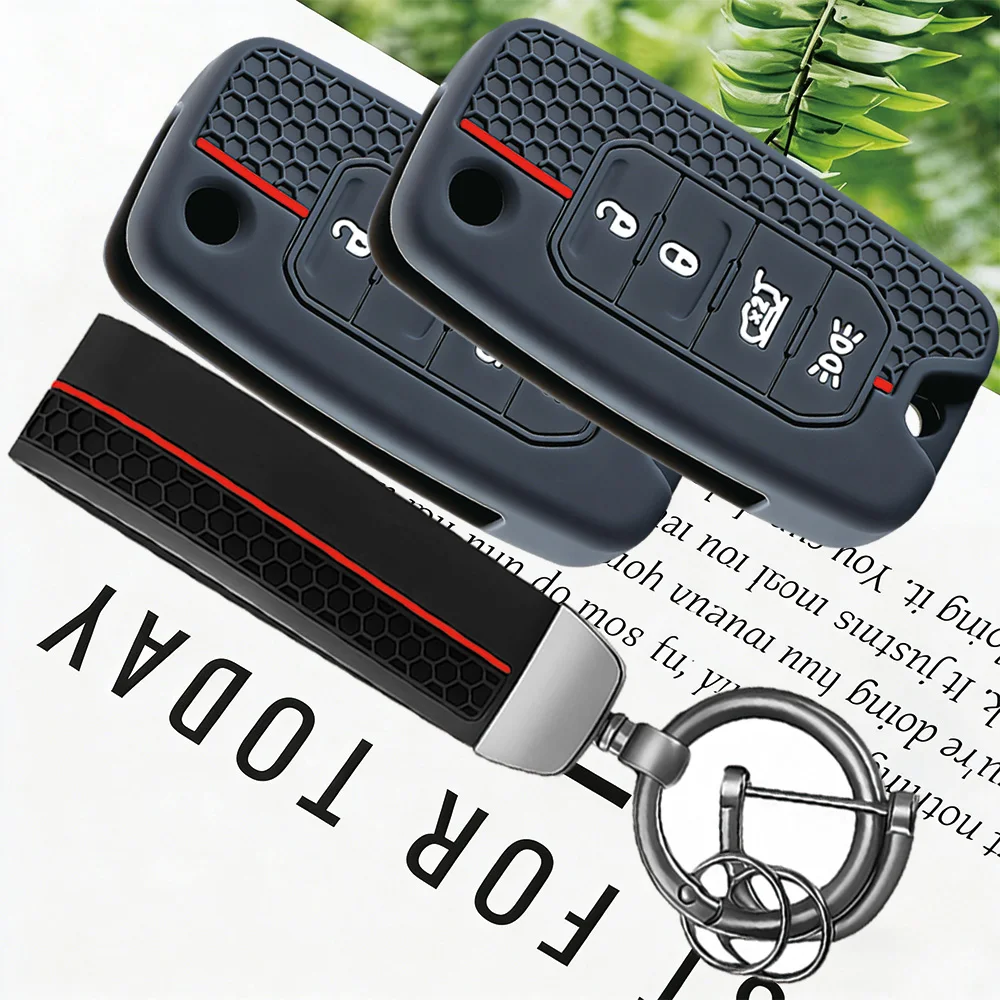 Car Key Case for Jeep Cherokee Compass S Renegade Grand Commander for Dodge Journey Challenger Jcuv Charger for Chrysler 300C