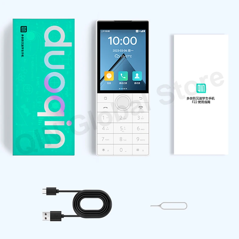 スマートフォン本体 Xiaomi Qin AI Life qin F22 32gb Qin F22 Touch Screen No Camera Phone Wifi 2.8 Inch 16GB / 32GB