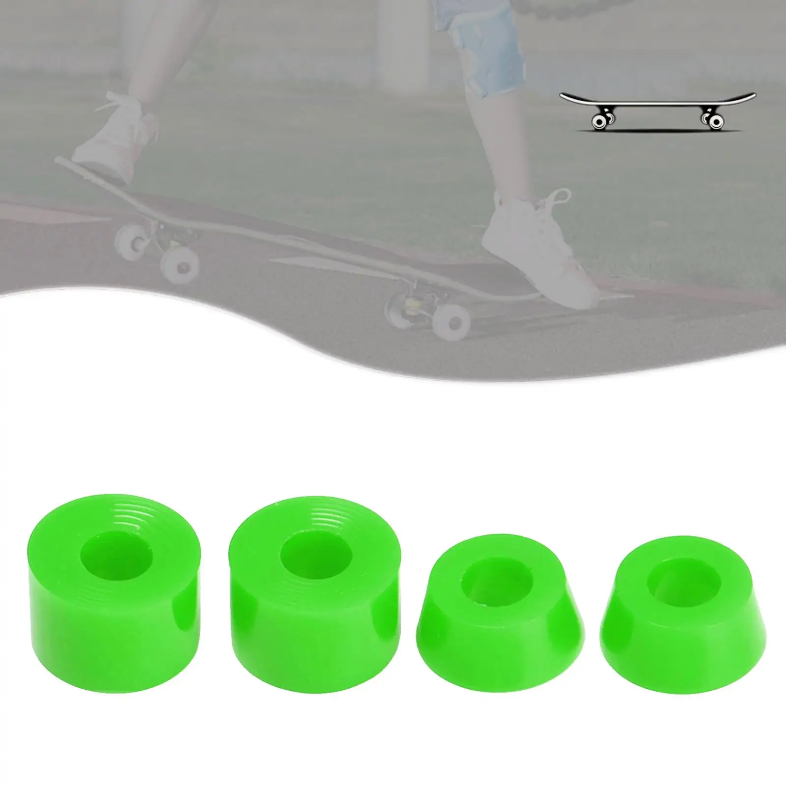 Skateboard yang indah truk Bushing Longboard penggantian Bushing di hijau zaitun