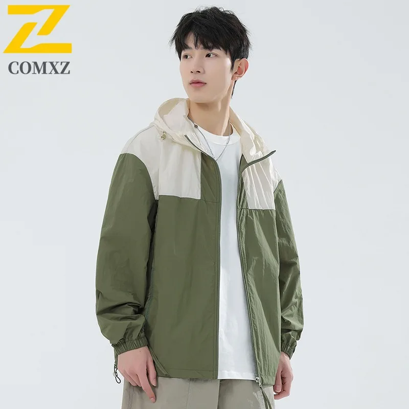 سترة رجالية ممتازة للحماية من الأشعة فوق البنفسجية للاستخدام الخارجي بعامل حماية من الأشعة فوق البنفسجية 50+ معطف جلد خفيف الوزن للغاية وسريع الجفاف وقابل للتحويل مع تقنية التبريد الذكي 2025