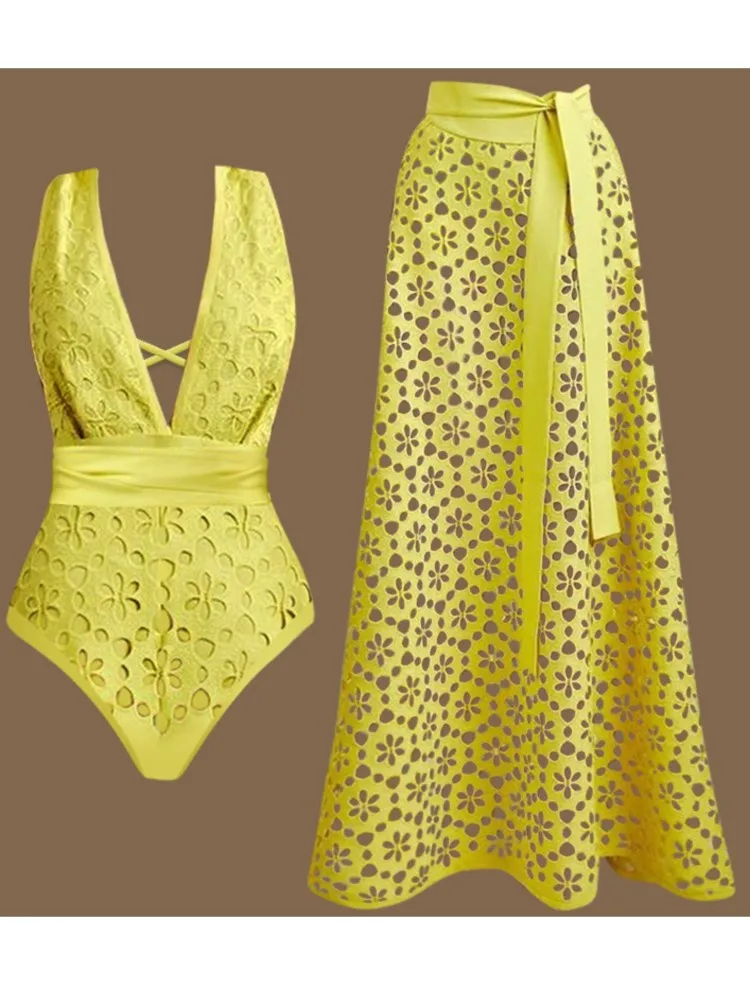 Pareo largo para mujer, traje de baño, pareo para Bikini de playa, falda Maxi transparente, bufanda de verano 2025, cubierta para trajes de baño, faldas