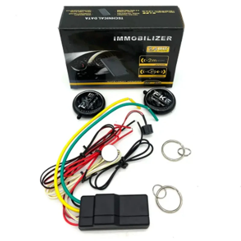 2.4G RFID Immobilizer Wireless Engine Lock Car Alarm Anti-Hijacking Circuit Cut Off Auto Unlock Device