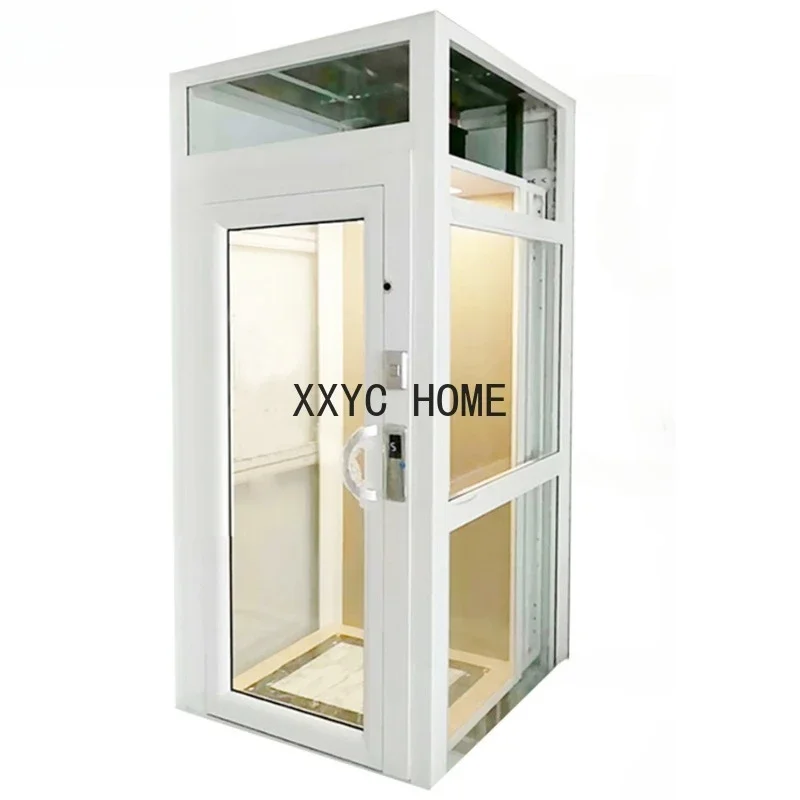 Home elevator indoor and outdoor loft villa hydraulic duplex simple sightseeing small lift