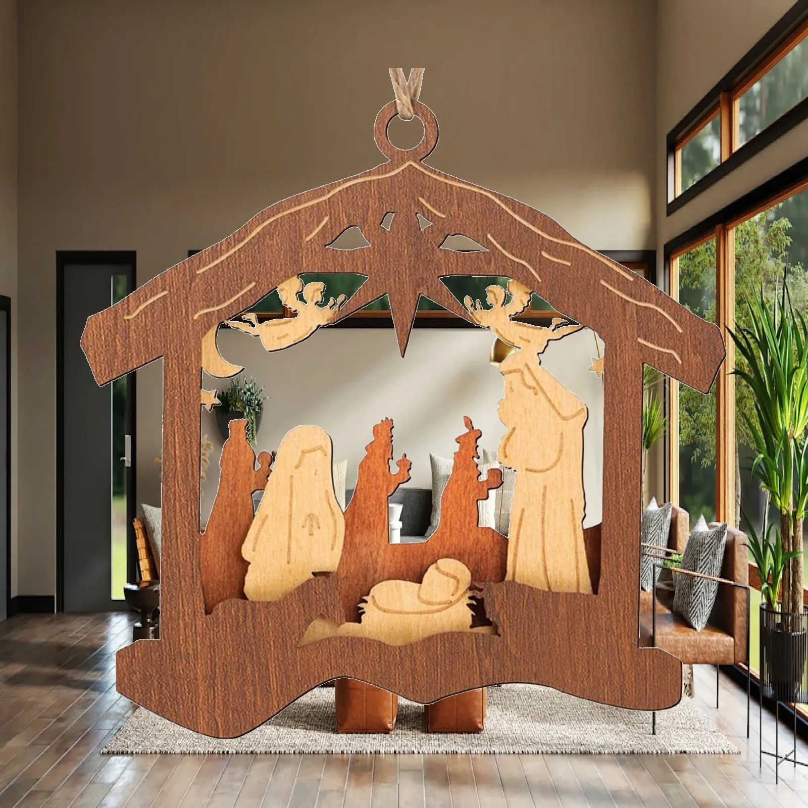 Christmas Nativity Scene Ornaments, Christmas Tree Souvenirs,