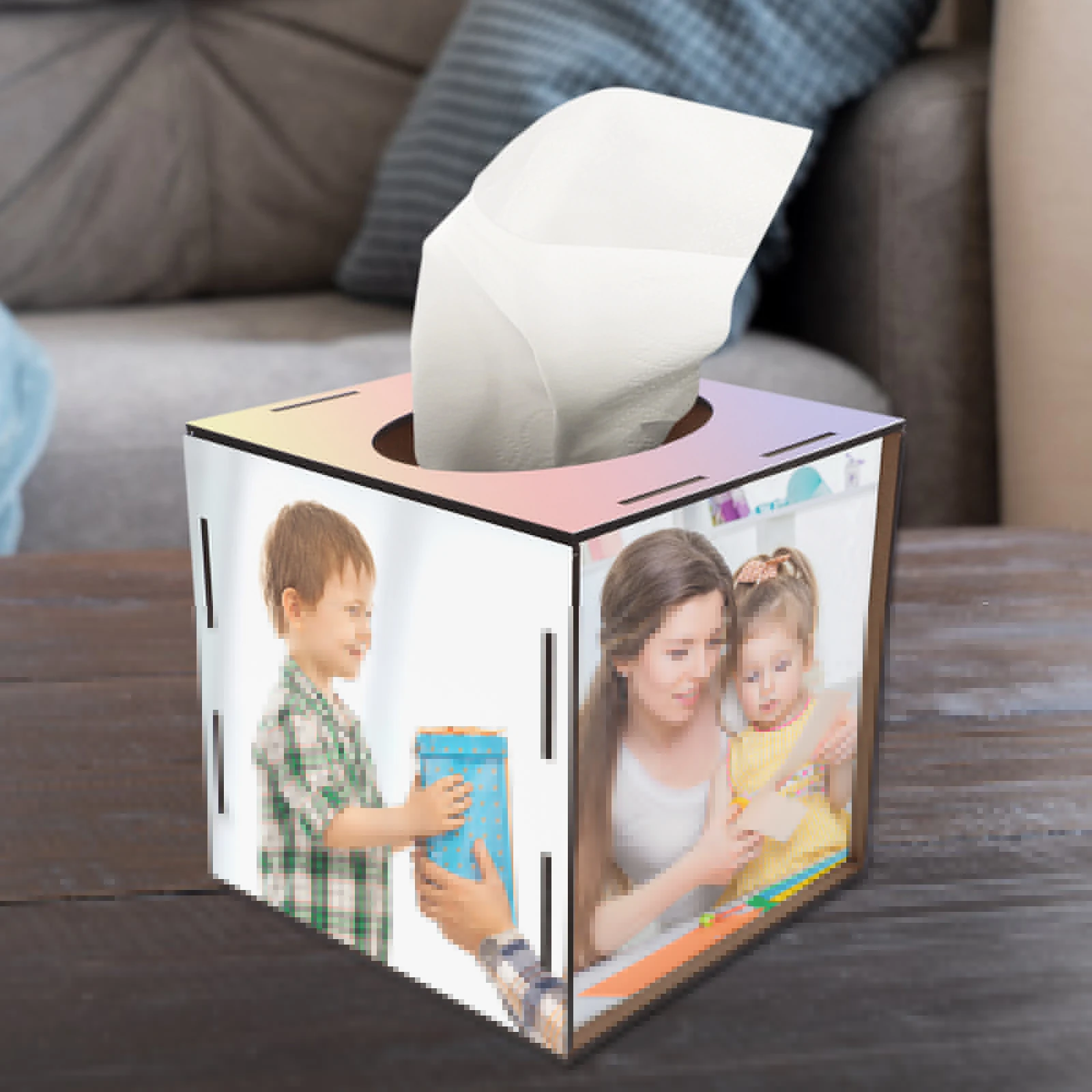 

Modern Tissue Boxes Paper Towel Box Compact Lightweight Elegant Design Storage Bathroom Bedroom Office Heat Transfer