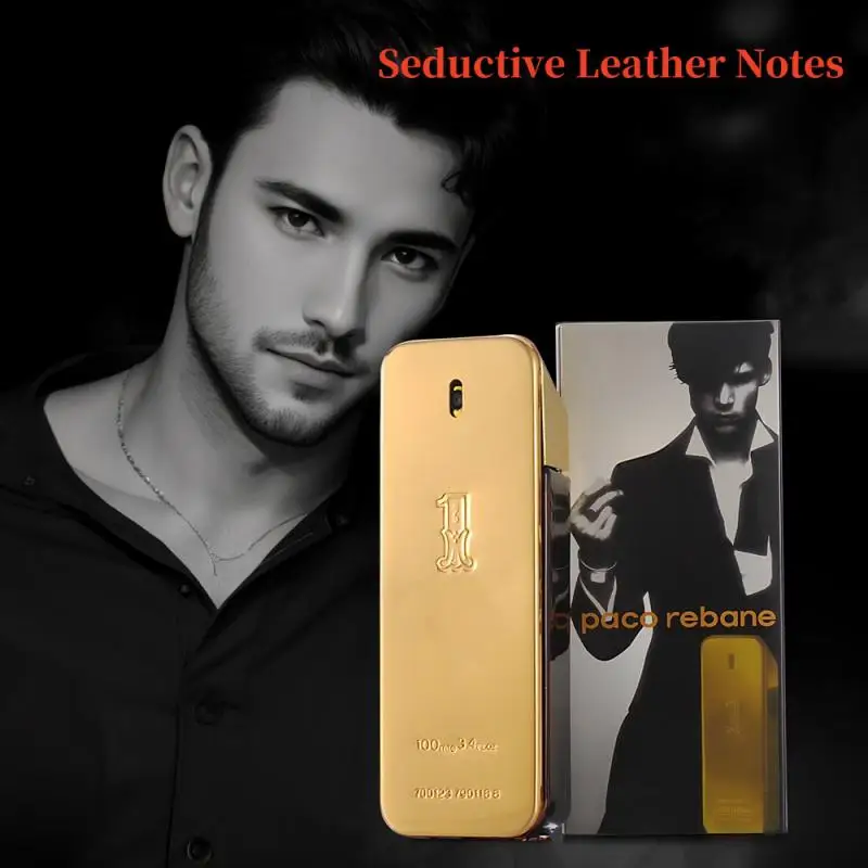 

2024 New Soft Golden Millionaire Men'S Seductive Leather Notes Best Gifts For Men And Women 100ml