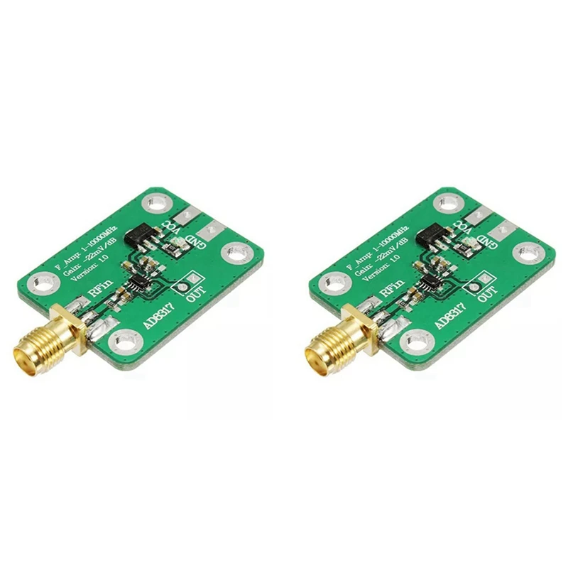 2x Ad8317 Hogesnelheidslogaritmische Detector Rf Log Detector Rf Signaallogboekuitgangsvermogen Meter 1M-10000Mhz-Controller