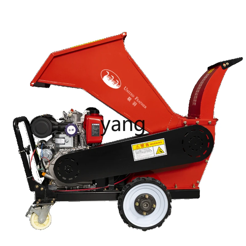 Yjq Twig Crusher Garden Shredding Machine Orchard High Horsepower Self-Propelled Grape Stalk