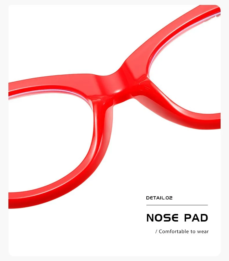 2026 Neue Damen-Lesebrille Hochwertige Lesebrille Katzenaugen-Design Modisch Vielseitig Trendige Lesebrille mit Blaulichtfilter – Detail 6