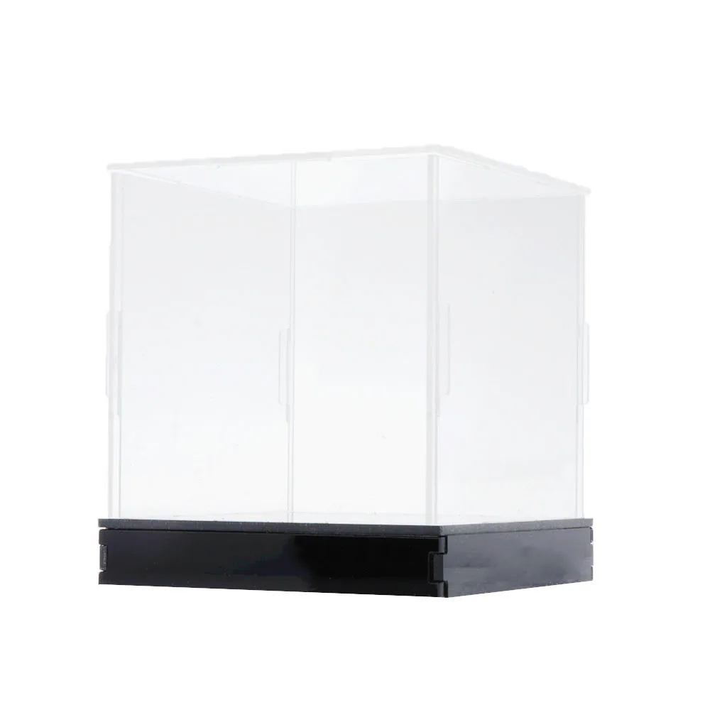 Acrylic Model Display Case Clear Storage Box Dustproof for Doll Figurine Collection Protection
