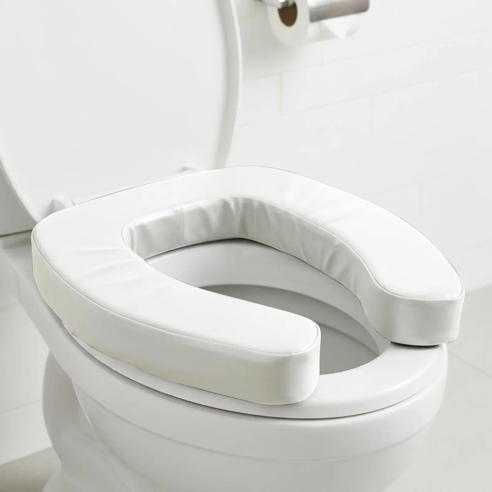 Senior Ergonomic Assist Padded Seat Non-slip Toilet Seat Waterproof Risers Toilet Lift Assist For Elderly Disabled Pregnant Home