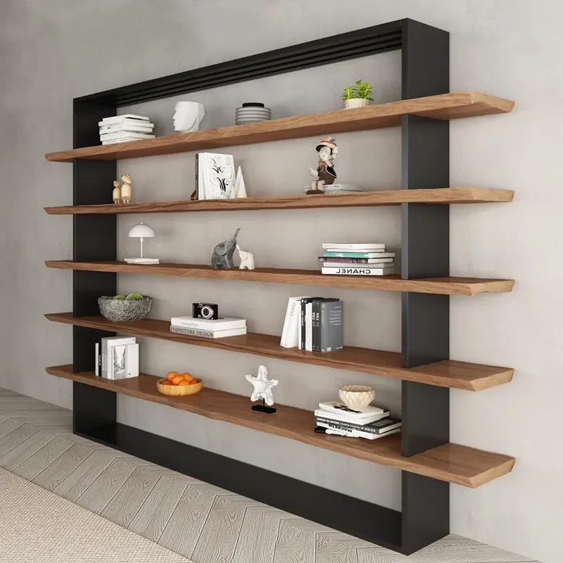 v*-Wall Minimalist Bookcases Interior Story Display Open Bookcases Personalized Magazine Racks Estante Livros Trendy Furniture.