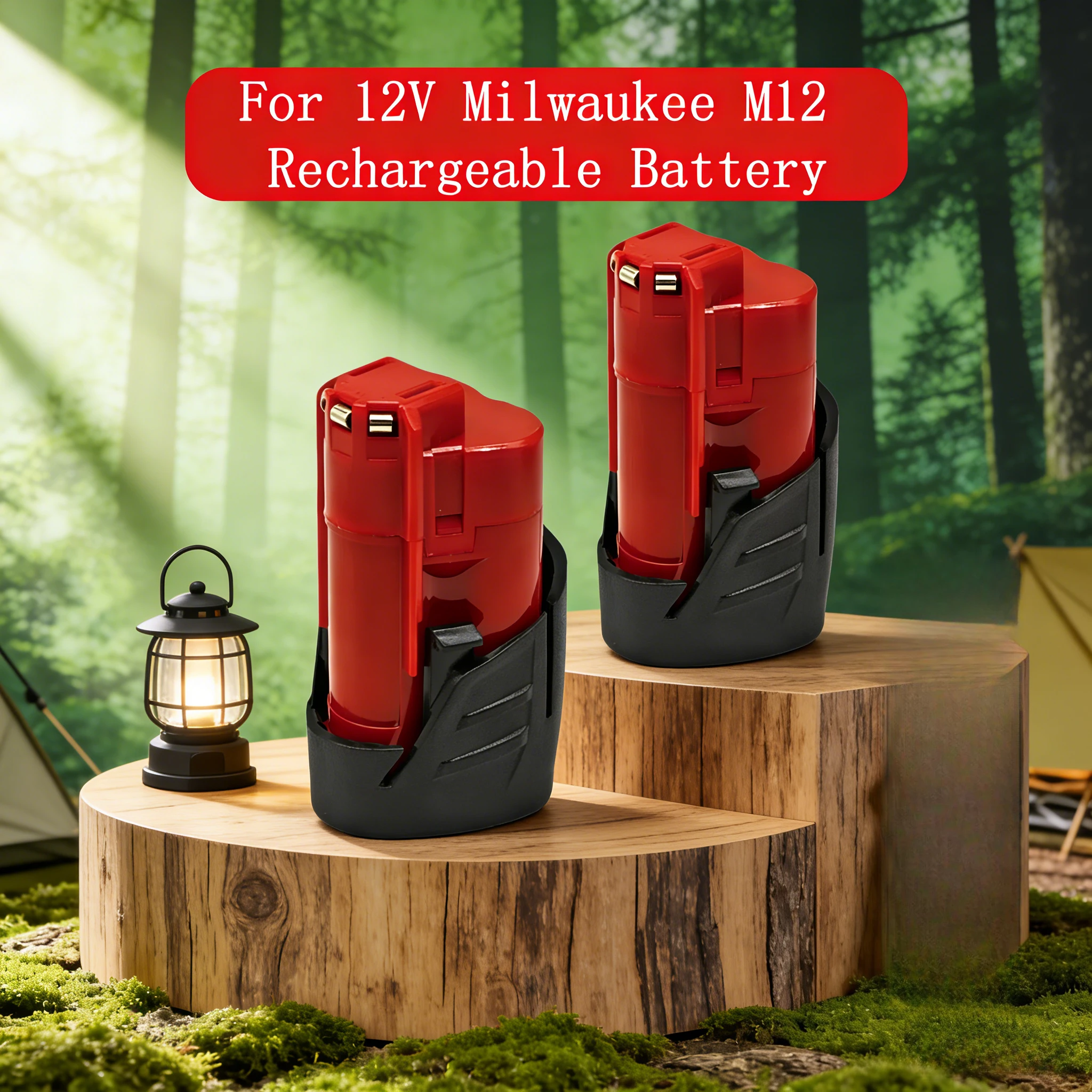 

For Milwaukee 12V M12 Rechargeable Battery 2.5Ah/5Ah/6Ah XC Cordless Tools 48-11-2402 48-11-2411 Batteries 48-11-2401