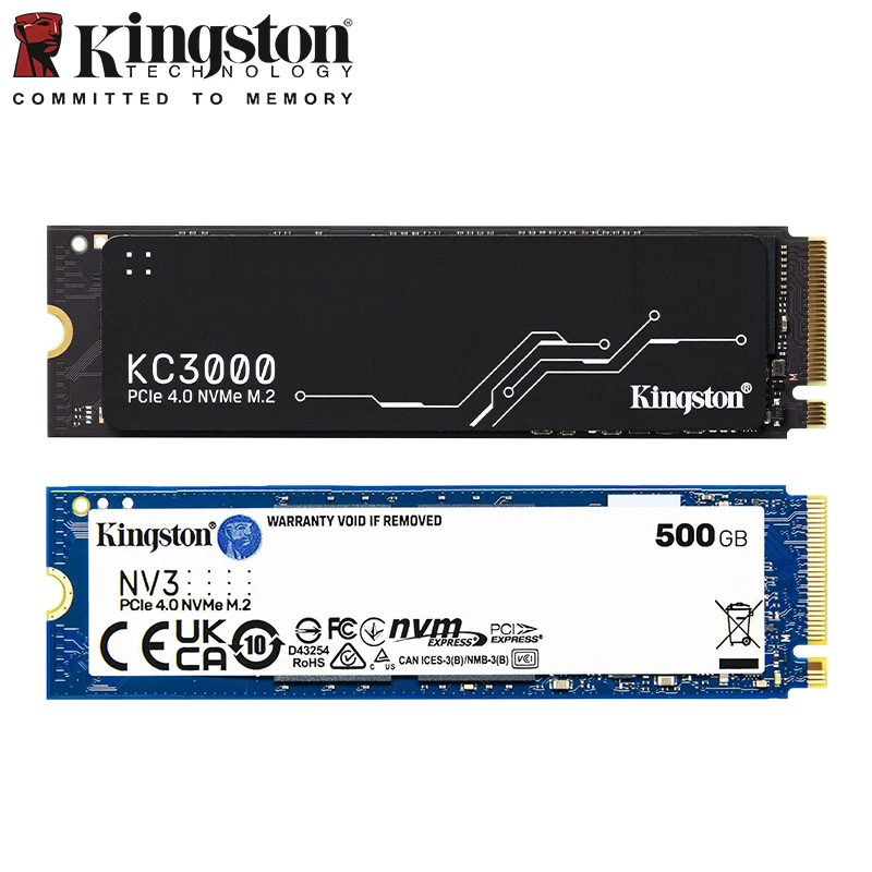 Kingston NV3 SSD NVMe M2 PCIe M.2 2280 250GB 500GB 1TB Internal Solid State Drive 512GB KC3000 Hard Disk For PC Laptop Desktop