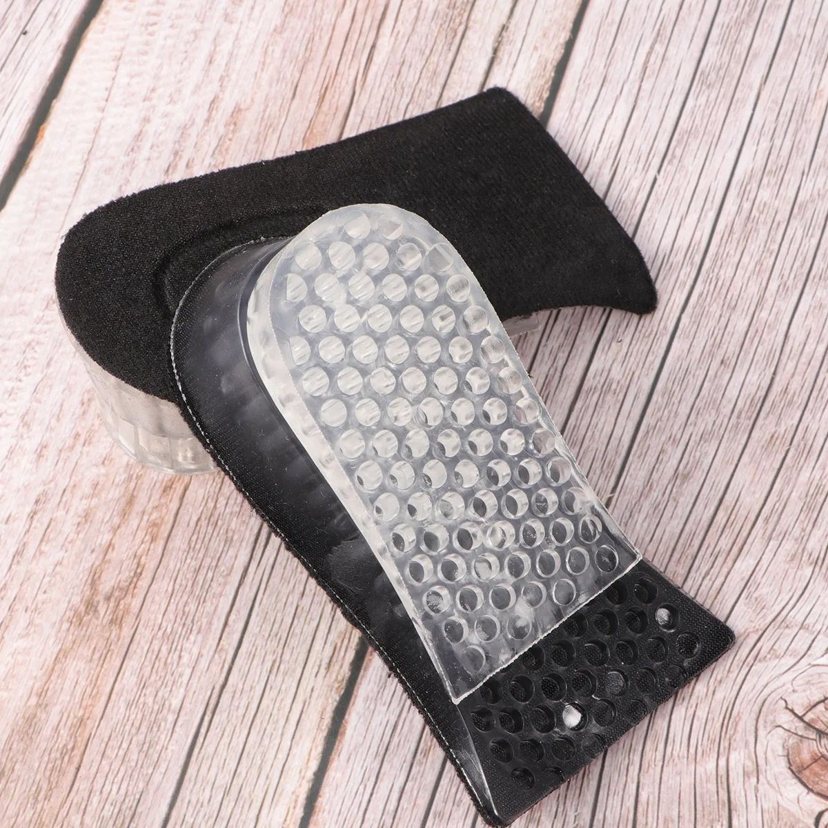 

Black Silicone Height Increase Insole Shoe Lift Insert Comfortable for Exercise Relaxation Shoes Foot Care Increase Height