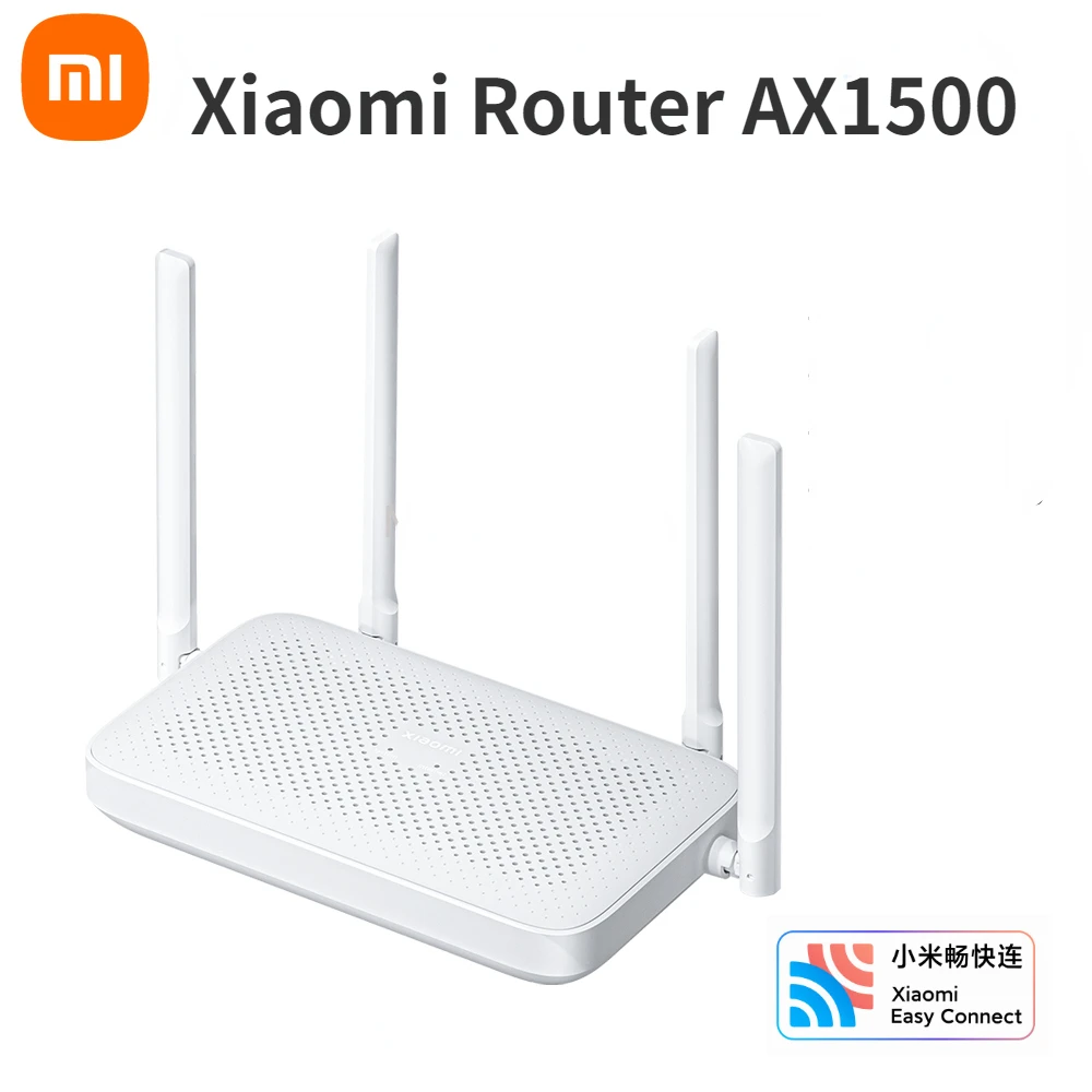 Xiaomi Router AX1500 Router Wifi siatka System WiFi 6 2.4G i 5G Dual Band Gigabit Ethernet Port MiWifi współpracuje z aplikacją Mi Home