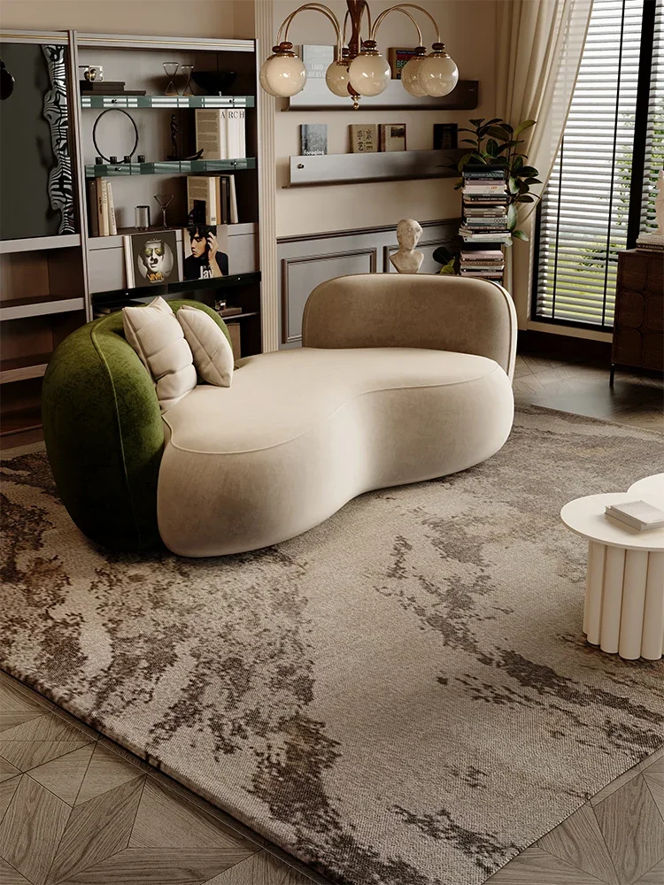 Curved special-shaped sofa small creative studio meeting guests to negotiate B & B beauty salon clothing store rest area