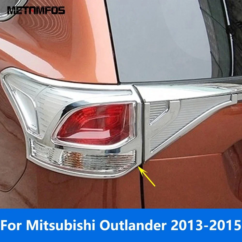 

Для Mitsubishi Outlander 2013 2014 2015, хромированная крышка заднего фонаря, накладка на капот, рамка, внешние аксессуары, Стайлинг автомобиля