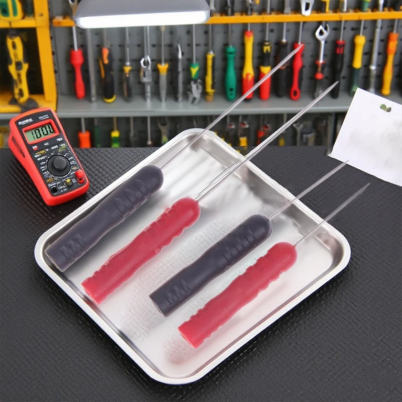 1 Pair T2003 Pen Extension Needle Tip Probe Tip Test Fine Tip 1000V/10A Bendable Probe Detachable Accessories Tester Tool