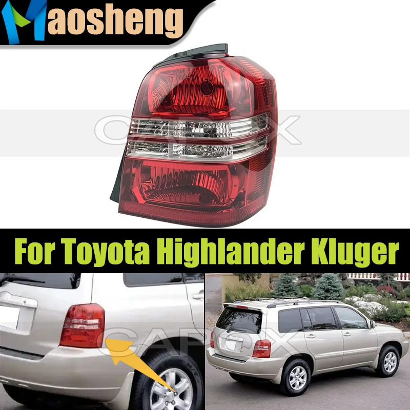 

Car Rear Bumper Outside Taillight Taillamp For Toyota Highlander Kluger 2004 2005 2006 Brake Light Taillamps Tail Light
