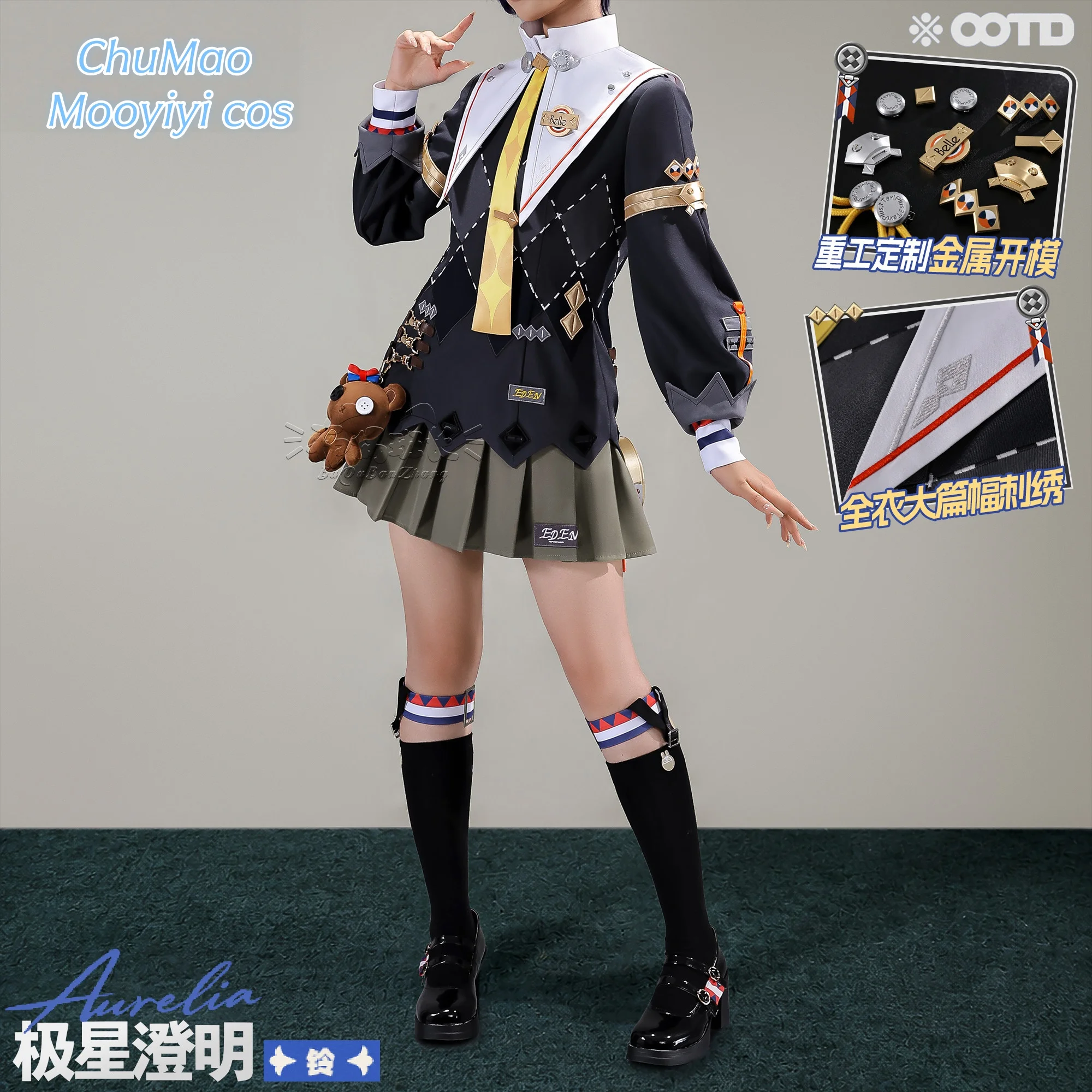 Recién llegado ‌ Disfraz de Belle para Cosplay, Halloween, Navidad, Juego Zenless Zone Zero ZZZ, Vestido para Mujer XS-XXL, Lolita, Accesorio Metálico